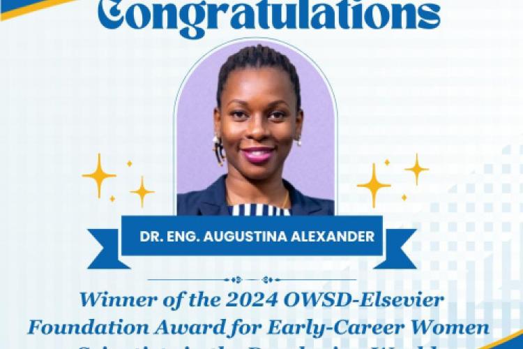 Dr. Augustina Alexander-prize